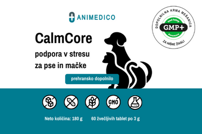CalmCore - naravna alternativa pomirjevalu za pse in mačke