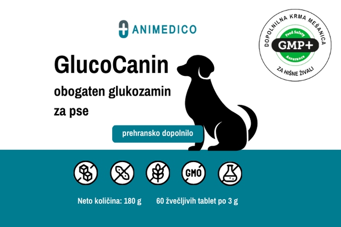 GlucoCanin - obogaten glukozamin za pse